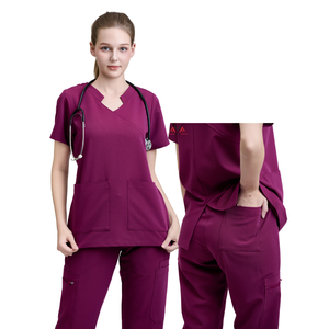 NOUVEAU STYLE grande taille uniformes d'infirmière hôpital manches longues, court doux et extensible unisexe/femmes/hommes-fabricant FMF - Product Image 1