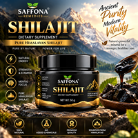 Résine de Shilajit Saffona 50g, résine minérale naturelle de l'Himalaya, complément alimentaire botanique traditionnel