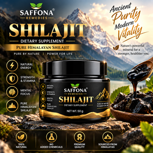Résine de Shilajit Saffona 50g, résine minérale naturelle de l'Himalaya, complément alimentaire botanique traditionnel - Product Image 3