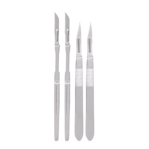 ด้ามมีดผ่าตัด Surgi Sterile 4 ชิ้น + ใบมีดผ่าตัดสแตนเลสสตีลความแม่นยำสูงแบบใช้แล้วทิ้ง 100 ใบ พร้อมด้ามจับแบบใช้ซ้ำได้ 2 ชิ้น - Product Image 5