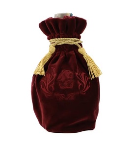 Bolsas de vino con cordón de terciopelo negro, Logo personalizado, estampado dorado - Product Image 3