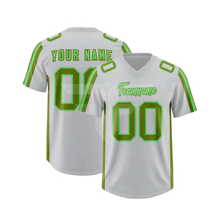 Compre Camisetas de Fútbol Americano Personalizadas con Sublimación, Malla Transpirable, Anti-UV, de Secado Rápido, Manga Corta, Tallas Grandes, Ropa de Equipo - Product Image 2