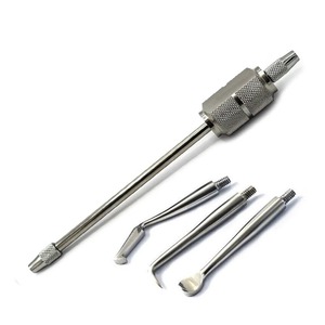 Extracteur manuel de couronnes dentaires en acier inoxydable avancé avec 3 embouts pour un retrait contrôlé des couronnes et des bridges en clinique dentaire - Product Image 1