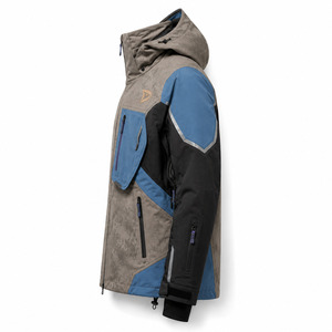 Men's Hooded Color Blocked Ski <b>Jacket</b> <b>Waterproof</b> Zipper Front Synthetic Insulated Outdoor Wear - Product Image 2