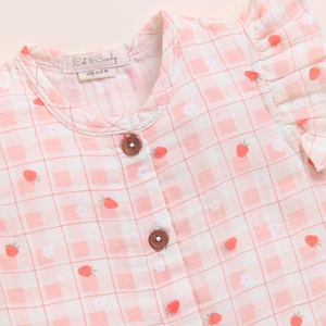 Organic Strawberry Print Jabla <b>Set</b> for Babies Premium Quality Premium Baby Clothing <b>Sets</b> - Product Image 4