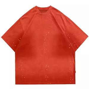 Camisetas de Jersey Lavadas con Ácido de la Mejor Calidad para Hombre, Talla Grande, Cuello Redondo, Manga Corta, Ecológicas, Transpirables, Estilo Vintage, Estampadas o Lisas - Product Image 3
