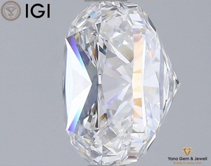 เพชรทรงสี่เหลี่ยมหรูหรา 3.00 กะรัต CVD เพาะเลี้ยงในห้องปฏิบัติการ รับรองโดย IGI สี F ความสะอาด VVS2 เหมาะสำหรับแหวนขอแต่งงาน - Product Image 5