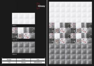 กระเบื้องบุผนังเซรามิกเคลือบเงาพรีเมียมรุ่นใหม่ ขนาด 30x60 ซม. 300x600 มม. สำหรับตกแต่งผนังภายในเพื่อพื้นที่ที่มีสไตล์ - Product Image 2