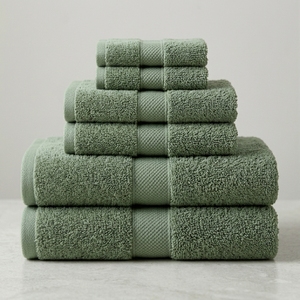 ชุดผ้าขนหนูอาบน้ำหรูหรา 6 ผืน หนาพิเศษ 650 GSM แบบ Zero-Twist เนื้อนุ่มพิเศษ ซึมซับน้ำได้ดี แห้งเร็ว เหมาะสำหรับโรงแรม บ้านพัก และประเทศตุรกี - Product Image 1