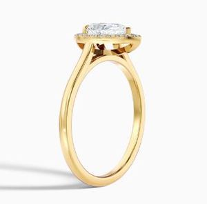 Anillo de Moissanita con Corte de Pera, Plata de Ley 925, Chapado en Oro Blanco, Anillo de Compromiso, Anillo de Promesa Elegante y Delicado, Regalo para Mujer - Product Image 3