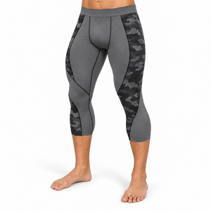 Men <b>Capri</b> <b>Legging</b> Features Soft Performance Fabric Flexible Fit And Comfortable Support For Training Fitness And Everyday Use - Product Image 2