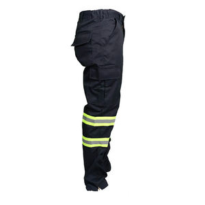 Pantalon de travail de sécurité multi-poches pour hommes, réfléchissant, haute visibilité, 100% polyester, respirant, vêtements de travail pour mécaniciens - Product Image 2