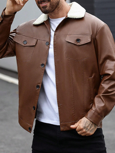 Veste en cuir imperméable réversible à capuche pour homme du Pakistan avec logo sur le devant, design personnalisable, prix abordable - Product Image 5