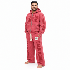 Conjunto de Sudadera con Capucha y Pantalones Deportivos Holgados Unisex Personalizados, Estilo Informal, con Etiqueta Personalizada - Product Image 2