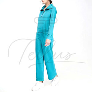 Wholesale Plain Color Women Tracksuit Street Wear New Arrival Women <b>Track</b> <b>Suit</b> for Adult Ladies Plus Size Tracksuits - Product Image 4