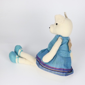 Truc Lam Jouet en peluche fait main, Porc à pattes longues ethnique thaïlandais Mai Chau vêtu d'un brocart, taille S, Haute Qualité - Product Image 4