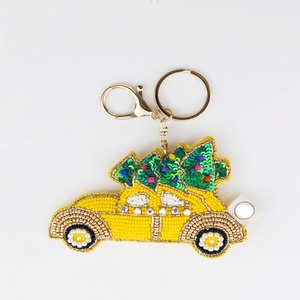 Colorful Handmade Beaded <b>Keychain</b> With Elegant Seed Bead Work Fashionable Seed Bead Embroidery <b>Keychain</b> For Bag Accessories - Product Image 5