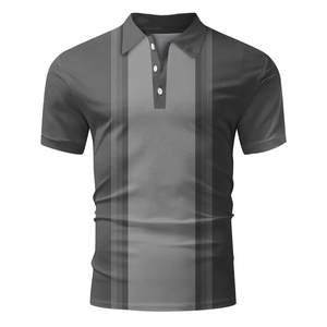 Camisa de manga corta para hombre, 100% algodón tejido, antiarrugas, con bordado o estampado personalizado, OEM, venta al por mayor, informal, estilo urbano, tipo polo. - Product Image 5