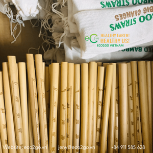 Pailles à boire en bambou naturel de 15 cm pour café et thé rafraîchissant, vente en gros Eco2go Vietnam - Product Image 4