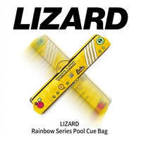 Estuche para taco de billar de cuero de grano superior premium personalizado de la serie Rainbow, hecho a mano, OEM ODM, con 7 orificios para tacos de 1/2, tipo caja.