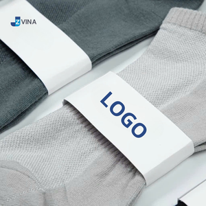 Custom LOGO Triple <b>Grip</b> No Show <b>Socks</b> Anti Slip Silicone Heel Tab Inside <b>Grip</b> White Thin Knitted For Daily Casual Wear Pilates - Product Image 3