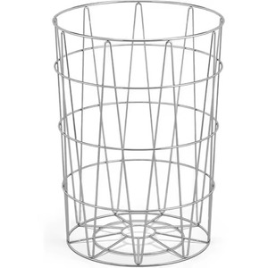 Carrito de Lavandería Rodante Geométrico Rectangular Edición Premium, Cesta de Almacenamiento Metálica Móvil con Ruedas, Cesto para Ropa Sucia - Product Image 4