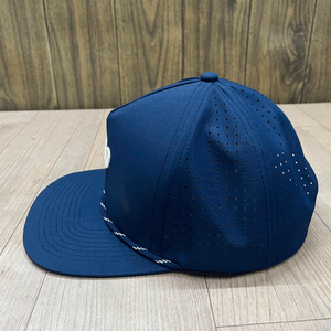 Gorra de béisbol de 5 paneles con logotipo personalizado de alta calidad, gorra snapback de tela impermeable con visera curva para deportes al aire libre, para hombre y mujer - Product Image 4