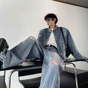 Jeans Holgados Vintage para Hombre, Transpirables, de Invierno, Moda Casual de Primera Calidad, Estilo Urbano, Venta al Por Mayor - Product Image 2