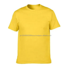 T-shirt personnalisé lourd, t-shirts grande taille, t-shirts pour hommes, 100% coton, uni, col montant, t-shirt surdimensionné pour hommes - Product Image 3