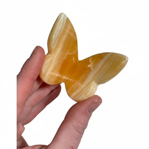 Papillon volant en calcite orange de haute qualité avec ailes en pierre de guérison, papillon sculpté en 3D et décoration d'intérieur, vente en gros - Product Image 4