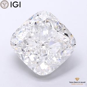 เพชร CVD ที่ได้รับการรับรองจาก IGI ขนาด 4.00 กะรัต สี D ความสะอาดระดับ VS1 รูปทรงสี่เหลี่ยมคุชชั่น สำหรับแหวนเพชรเม็ดเดี่ยวสุดหรู - Product Image 1