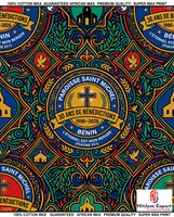 Fabricante de Tela de Algodón con Estampado Africano Personalizado, OEM, para Iglesias, Convenciones, Aniversarios, Celebraciones, Nigeria, Ghana, Kenia