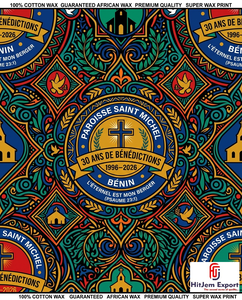 Custom Printed African Wax Print Fabric Manufacturer Church Convention Anniversary Celebration Fundraising Supplier - Product Image 6
