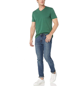 Camiseta Casual de Manga Corta para Hombre, 100% Algodón, Color Sólido, Transpirable, de Secado Rápido, Personalizable con Impresión OEM, para Uso Diario en Otoño/Invierno - Product Image 2