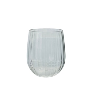 Copas de Vino sin Tallo de Plástico con Diseño Acanalado Irrompible para Fiestas y Restaurantes - Product Image 1