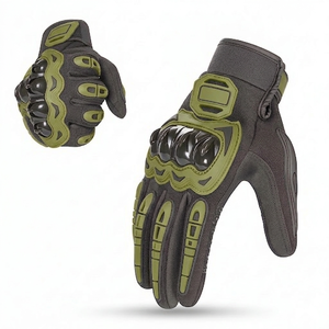 Gants de moto en cuir pour l'hiver, imperméables, doublés thermiquement, compatibles avec les écrans tactiles, tendance USA 2026 - Product Image 4