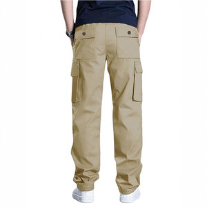 OEM Factory Wholesale Lightweight <b>Canvas</b> <b>Large</b> Multi Pocket Workwear Plus Size Spring Cargo Pants - Product Image 3