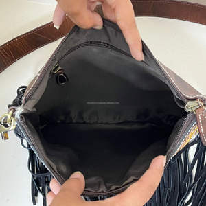 Bolso bandolera al por mayor, éxito de ventas de diseñador, bolso de mano con flecos de piel de vaca, bolsos de hombro de mujer elegantes y a la moda - Product Image 6