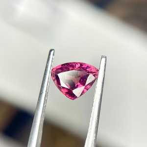 Pierre précieuse de tourmaline rubellite naturelle rose-rouge, pierre à facettes non montée pour bijoux, bague, pendentif - Product Image 2