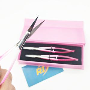 Ciseaux à cuticules en acier inoxydable argenté, logo personnalisé, forme carrée incurvée, pointe acérée, durables, pour le soin des ongles, nouvelle conception - Product Image 5