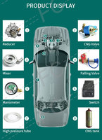 Kit de conversion au GNC de troisième génération, moteurs à carburateur GNV, système autogaz EFI, GNV carburado, GNC injecté