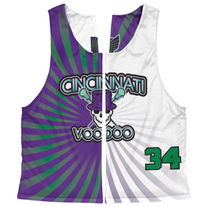 Maillots de lacrosse réversibles personnalisés légers et respirants en maille Birdseye 140 g/m² pour hommes, avec logo sublimé pour entraînement d'équipe - Product Image 3