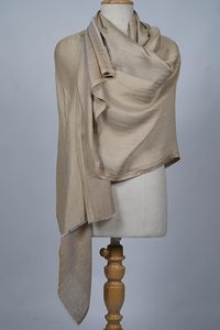 Elegante chal reversible Zari para mujer, suave, de dos tonos, diseño exclusivo, estilo étnico, bufanda de moda para festivales. - Product Image 5