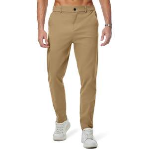 2025 hommes décontracté velours côtelé Joggers pantalon XL taille 100% coton Anti-rides couleur lavage droit motif côté rayure pli - Product Image 3