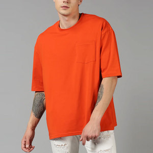 เสื้อยืดโอเวอร์ไซส์ผ้าระบายอากาศดี พิมพ์โลโก้ด้านหน้า สำหรับผู้ชาย ขายส่ง สั่งทำได้ เนื้อผ้าหนา แฟชั่นฤดูร้อน สไตล์ฮิปฮอป - Product Image 3