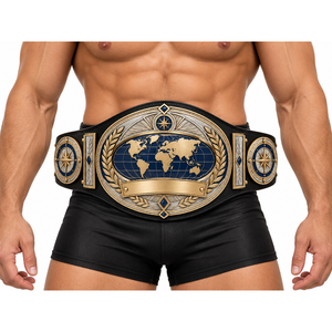 Cinturón de Campeonato Continental Atlas Compass Personalizado para Lucha Libre, Boxeo, MMA, Placas de Metal, Cuero PU, Logotipo Personalizado, Fabricación OEM - Product Image 1