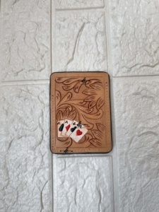 ที่ใส่บัตรเครดิตหนังเทียมสไตล์ตะวันตกสีน้ำตาลสำหรับทุกเพศ - Product Image 5