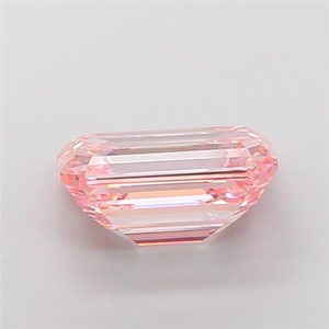 Diamant de laboratoire rose intense taille émeraude 5,08 carats CVD IGI VS2, polissage excellent, symétrie excellente, diamant non monté, sourcing B2B - Product Image 3