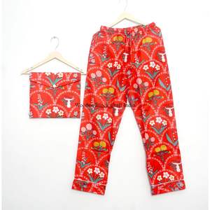 Conjunto de pijama floral para mujer, ropa de dormir de algodón, pantalones de pijama para mujer, camisa de manga larga, conjunto de pijama a juego - Product Image 6