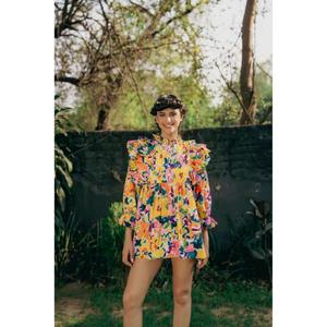 Robe mi-longue sans manches en viscose 100 % coton, faite à la main, pour femme, style A-line, rose, haute qualité, vente en gros - Product Image 1